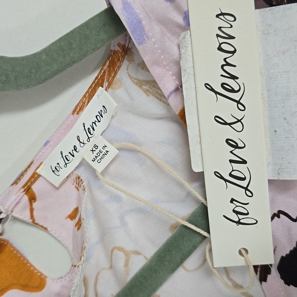 Esmeralda Crop Top in Orange FOR LOVE & LEMONS - Picture 7 of 13